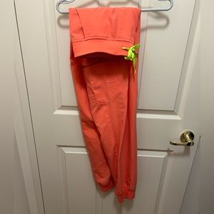 Figs Hot Coral L size Joggers, Tall length